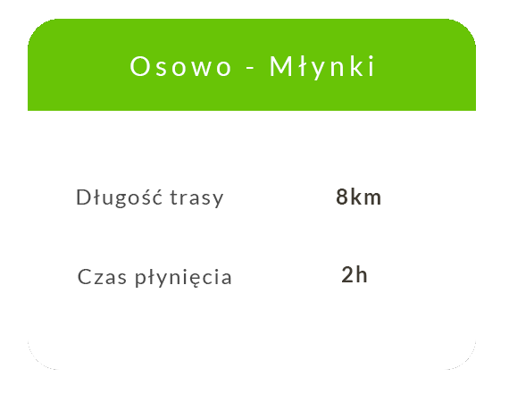 spływy jednodniowe Osowo - Młynki